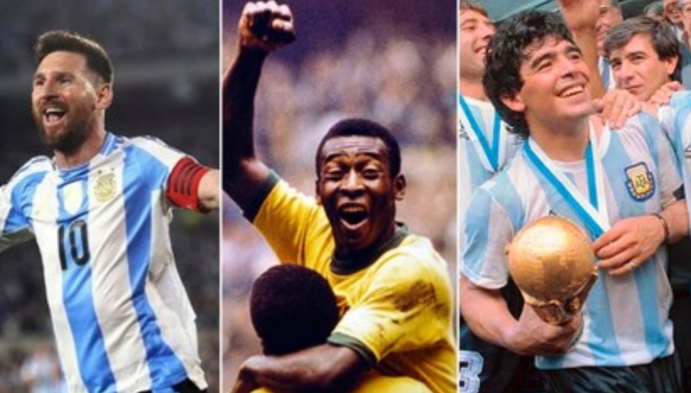 El ranking de los mejores 10 jugadores en la historia del fútbol: qué posición ocupó Messi y los otros argentinos en la lista
