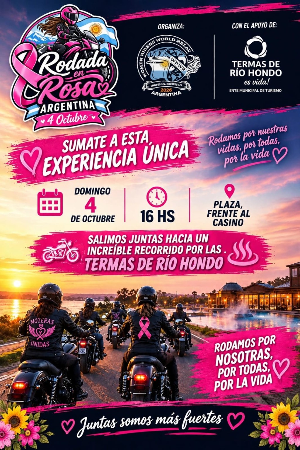 RODADA EN ROSA ARGENTINA - TERMAS DE RÍO HONDO